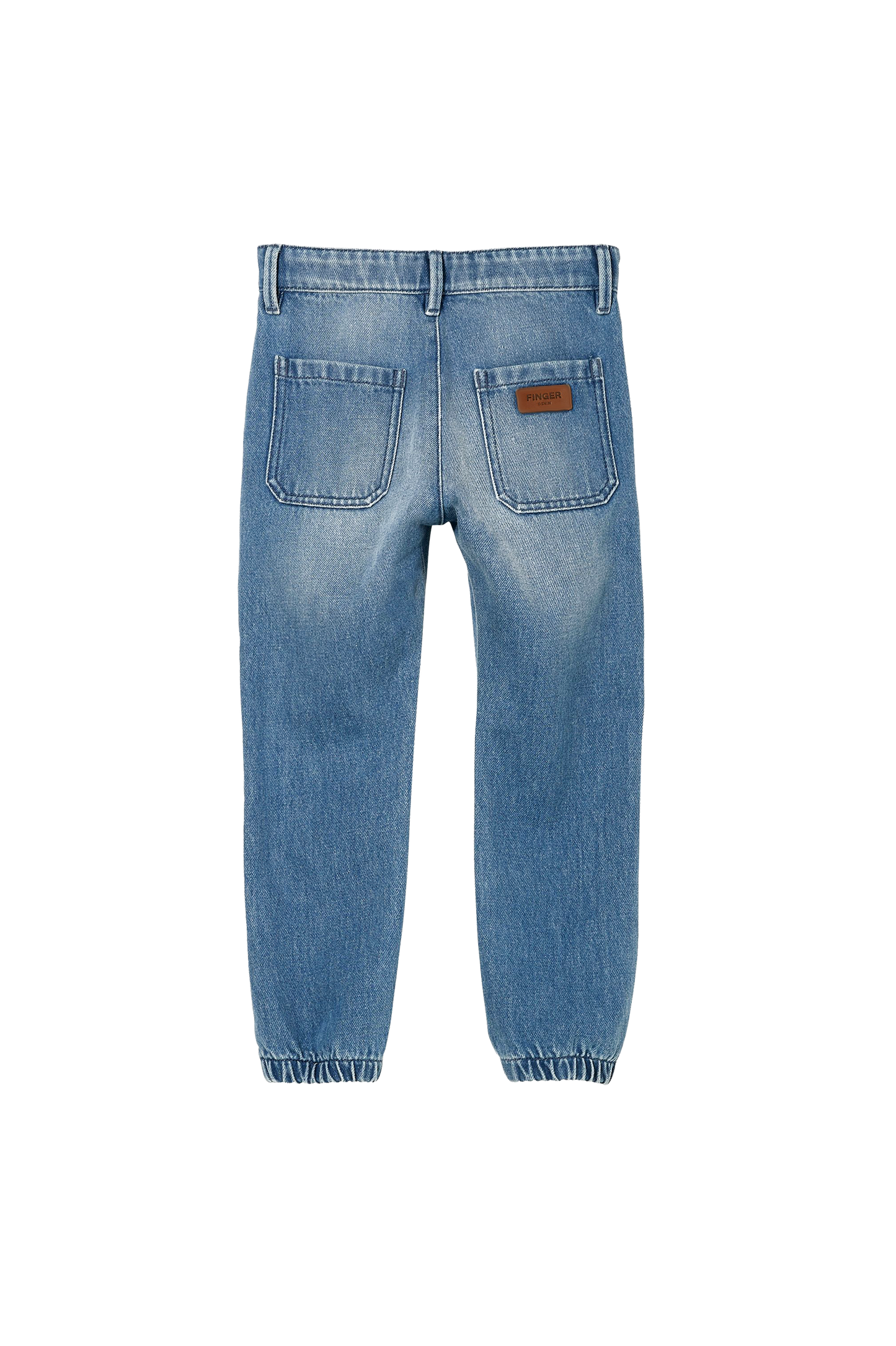 SKATER Medium Blue - Elasticed Bottom Chino Fit Pants | Women