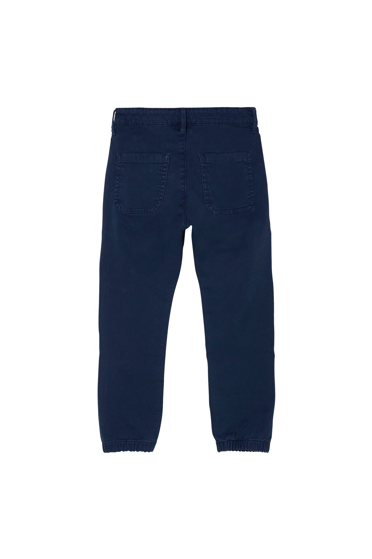 SKATER Navy S - Elasticed Bottom Chino Fit Pants