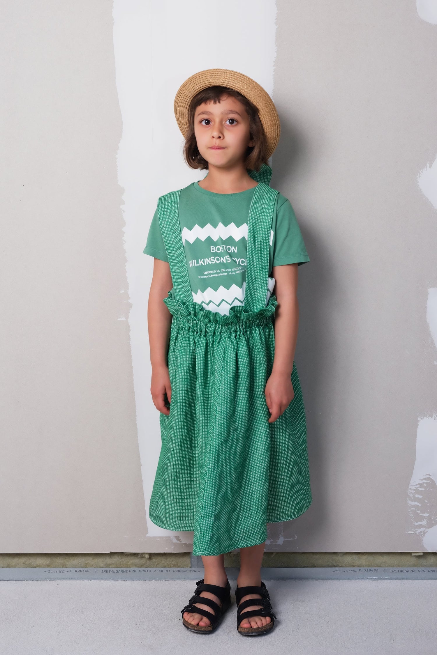 Celiana Green Linen Skirts Wolf & Rita 