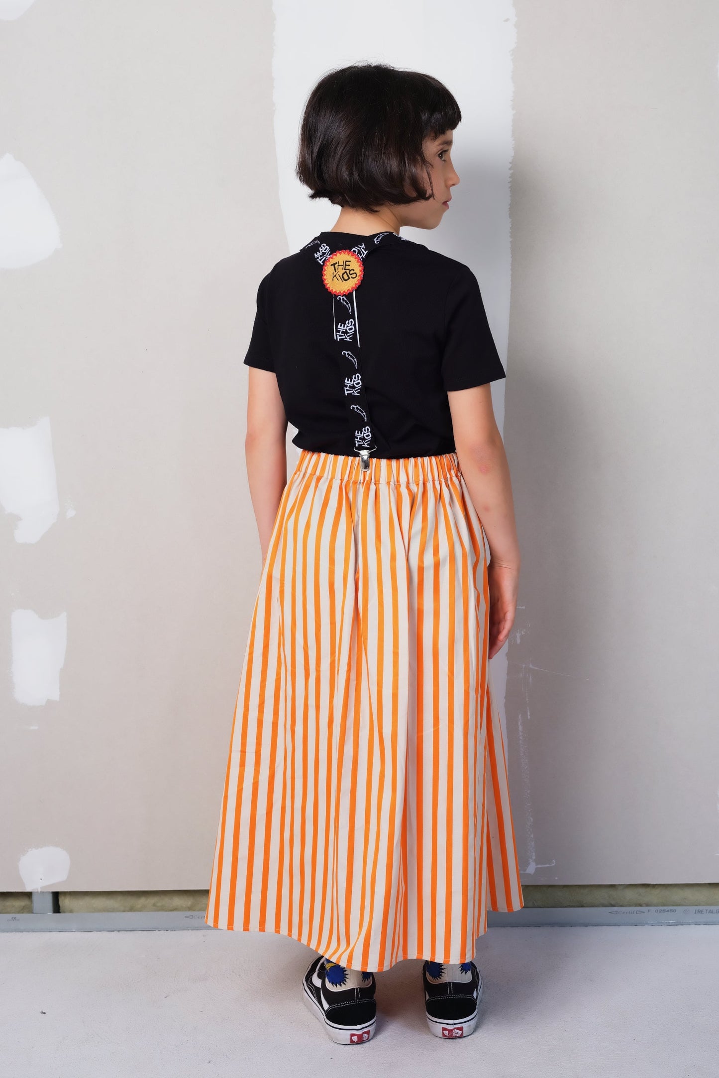 Lurdes Orange Stripes Skirts Wolf & Rita 