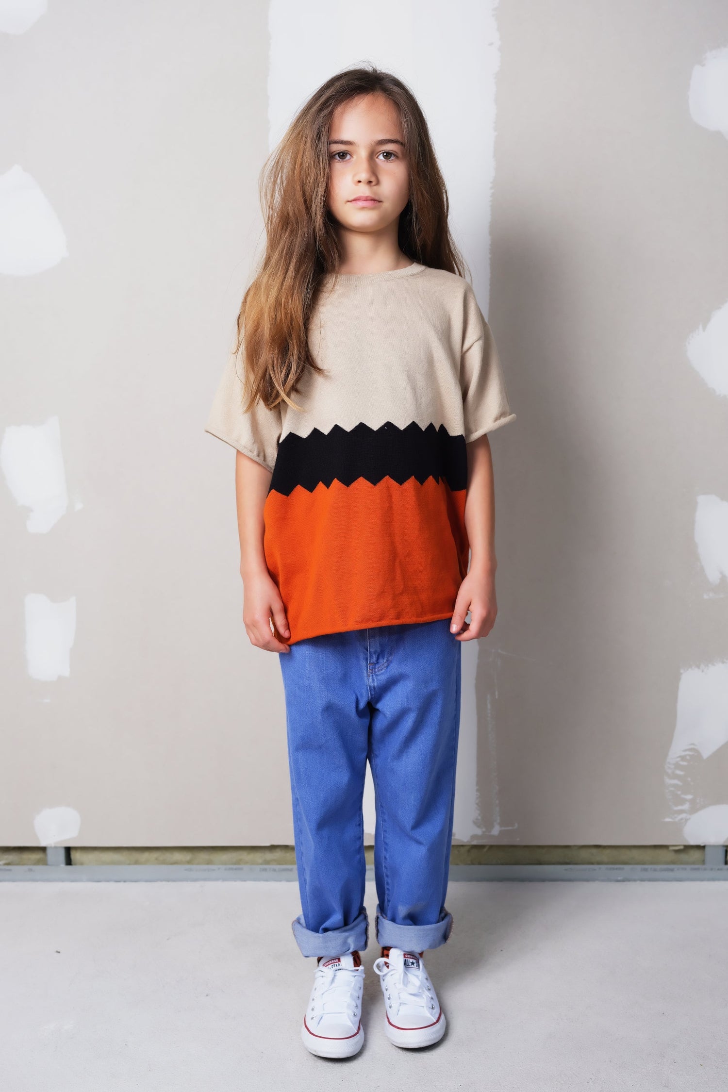 Caetana Zig Zag Orange JUMPER Wolf & Rita 