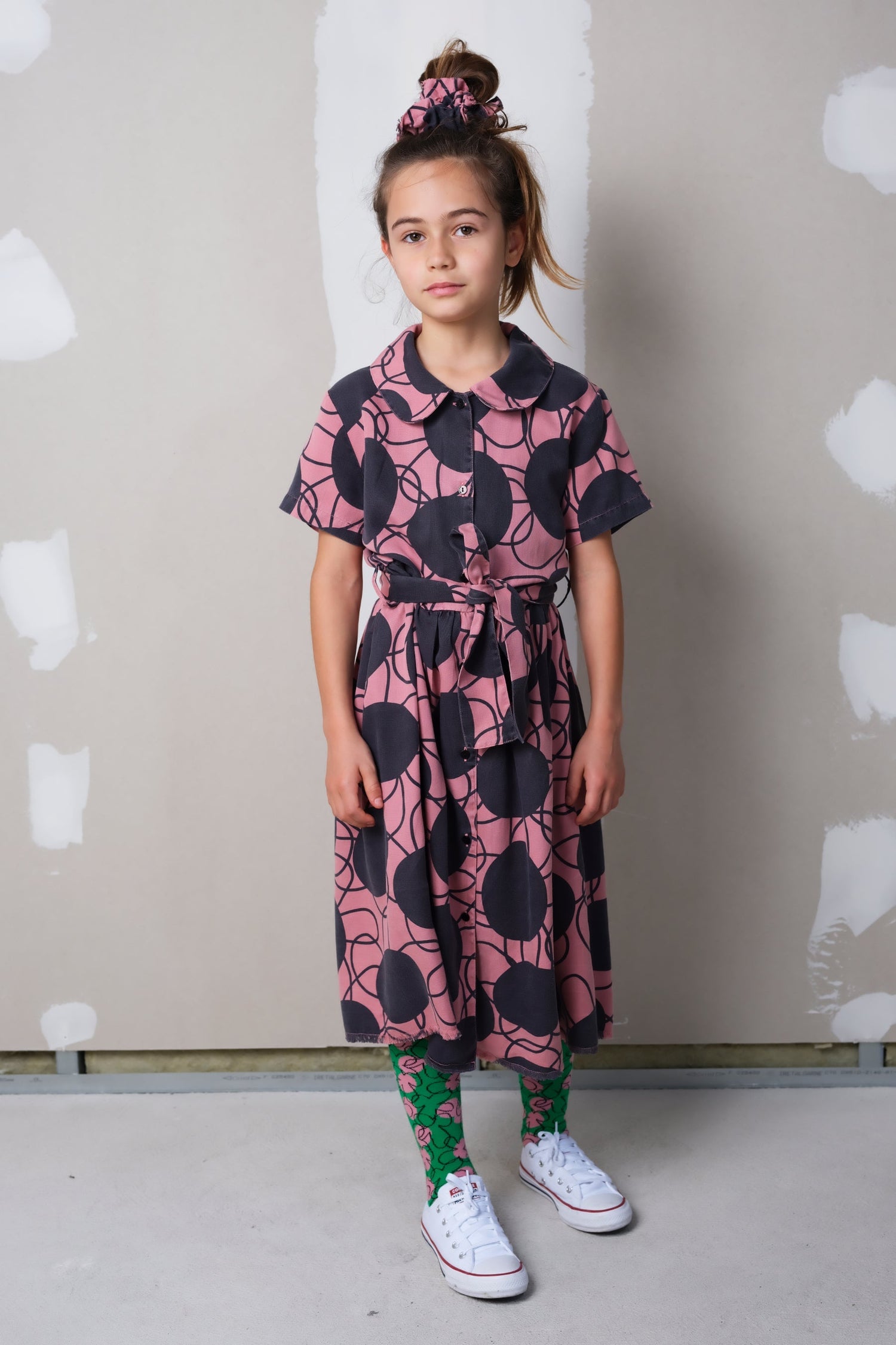 Elisabete Retro Flowers Pink Dresses Wolf & Rita 