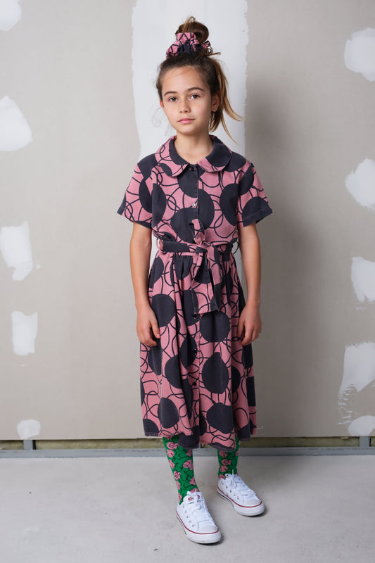 Elisabete Retro Flowers Pink Dresses Wolf & Rita 