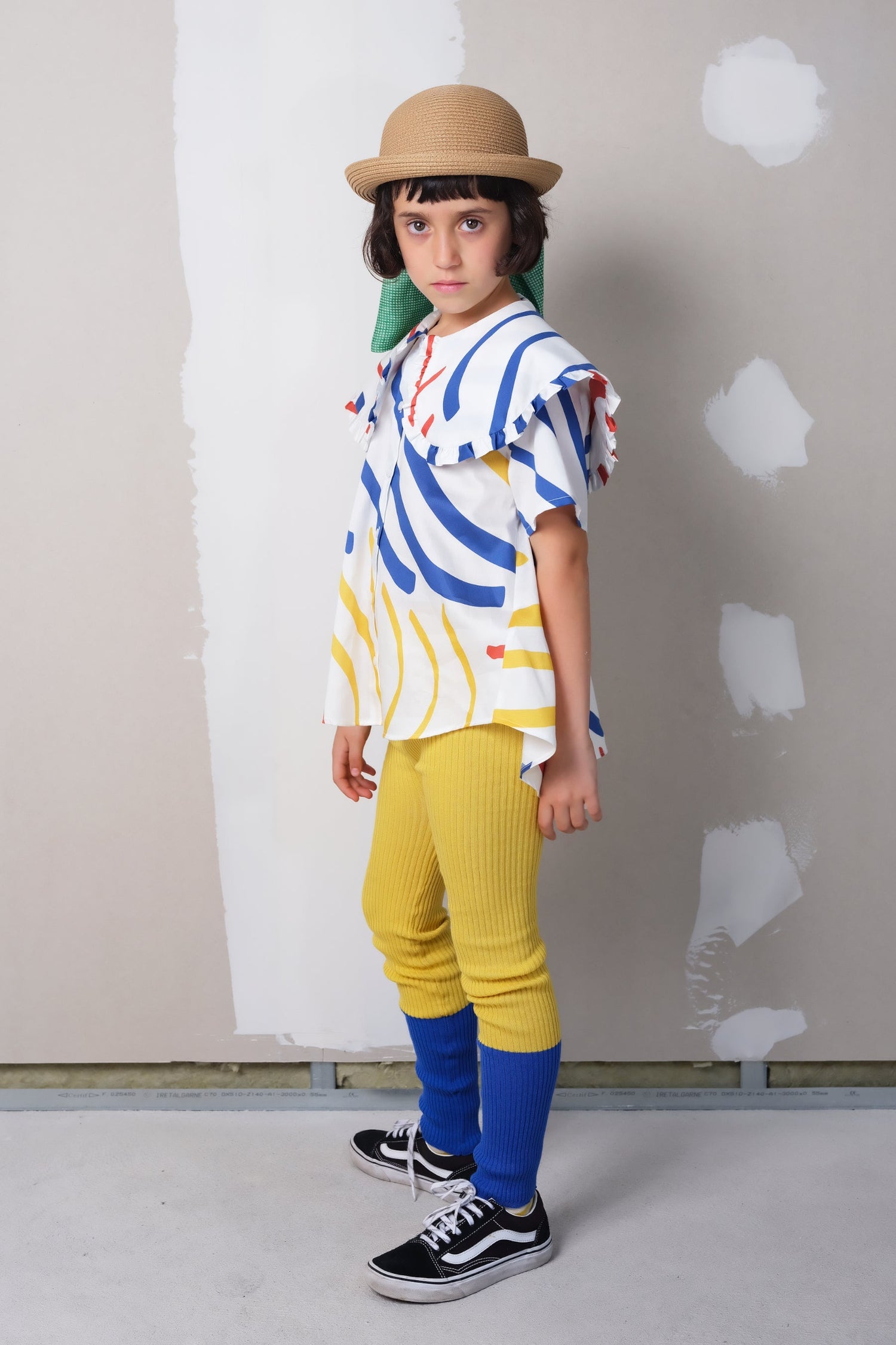 Gaspar Zig Zag Blue LEGGINGS Wolf & Rita 