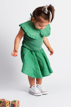 Carminho Green Linen BODYSUIT Wolf & Rita 