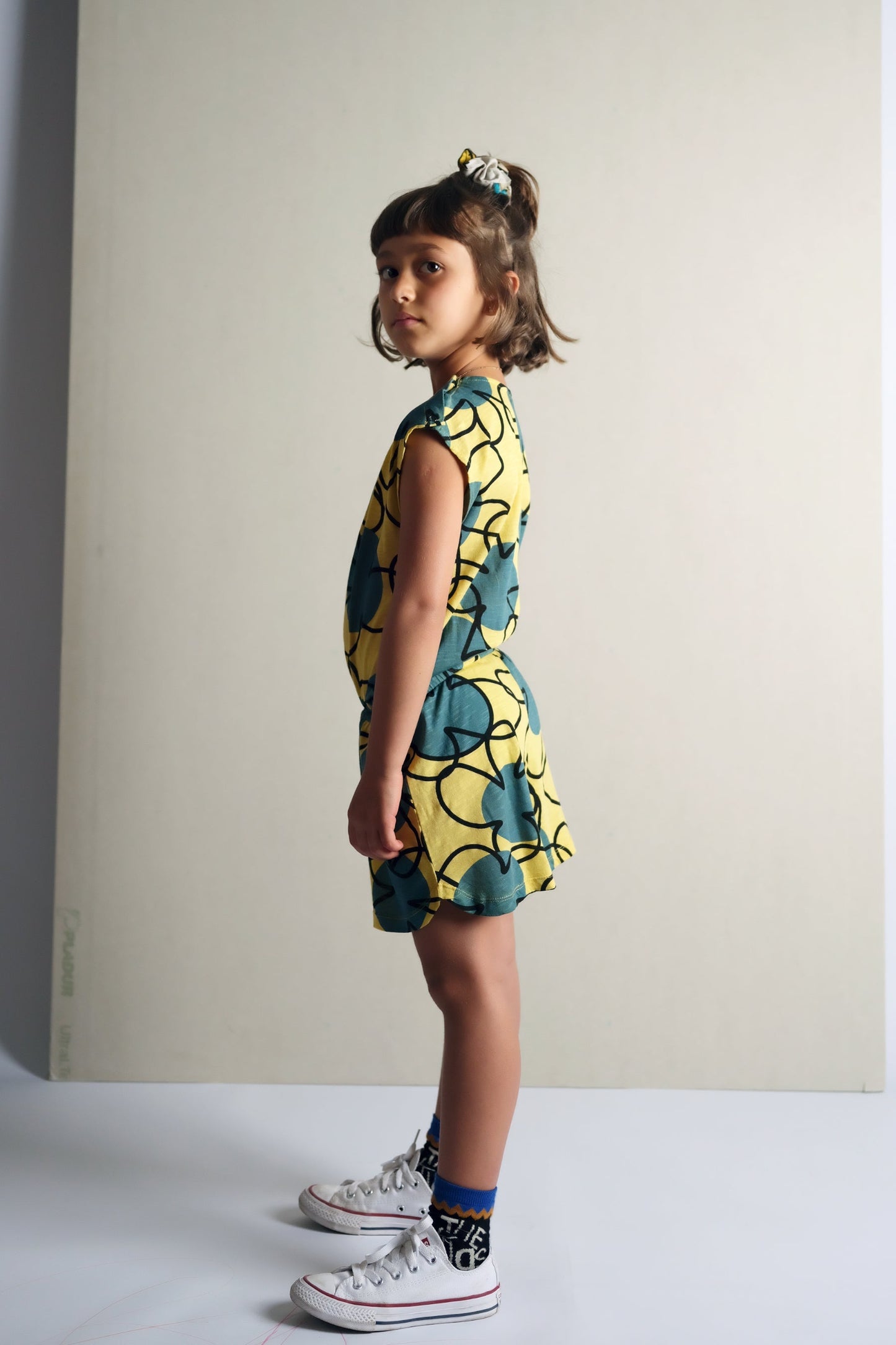 Ema Retro Flowers Yellow JUMPSUIT Wolf & Rita 
