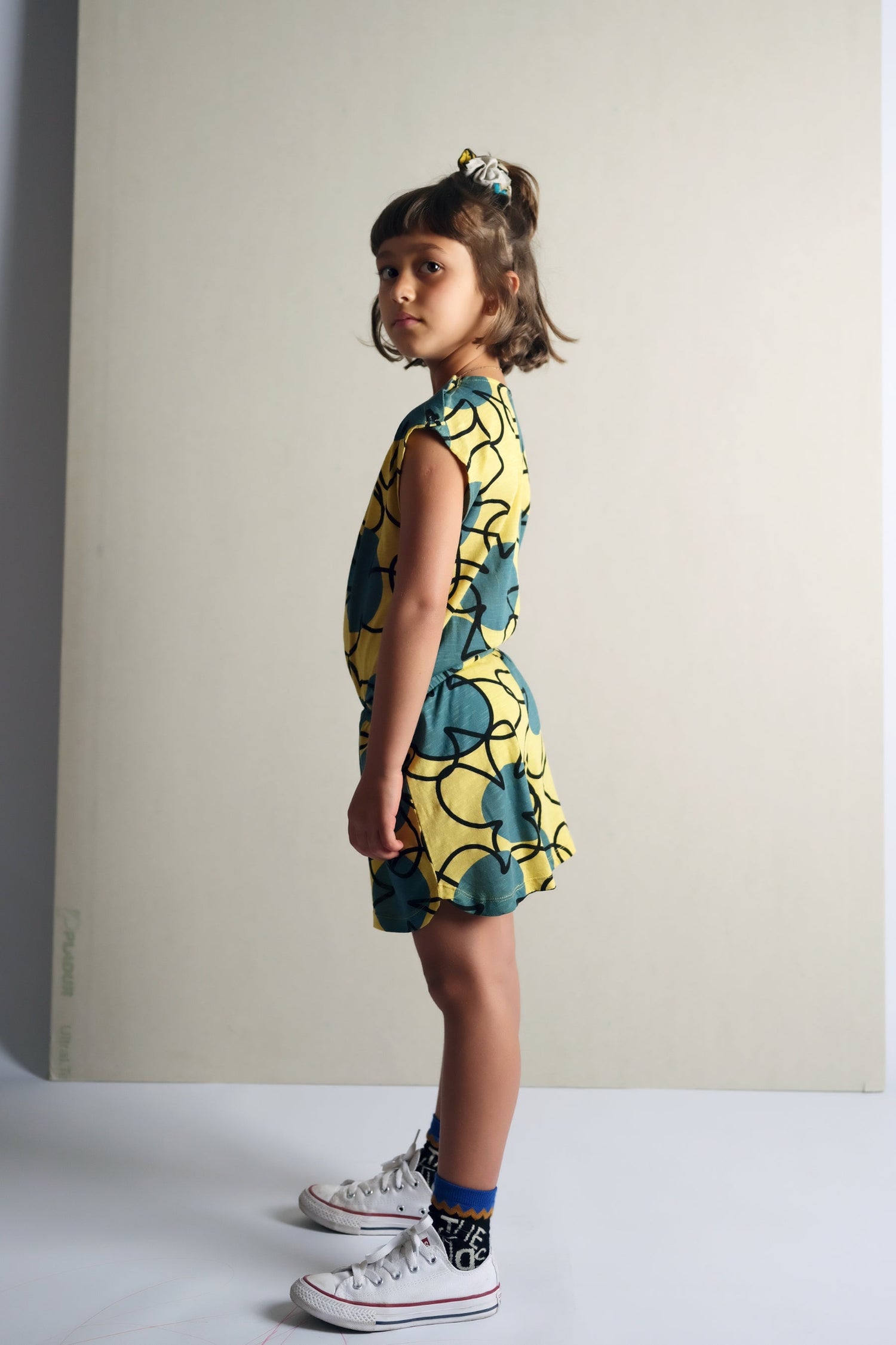 Ema Retro Flowers Yellow JUMPSUIT Wolf & Rita 