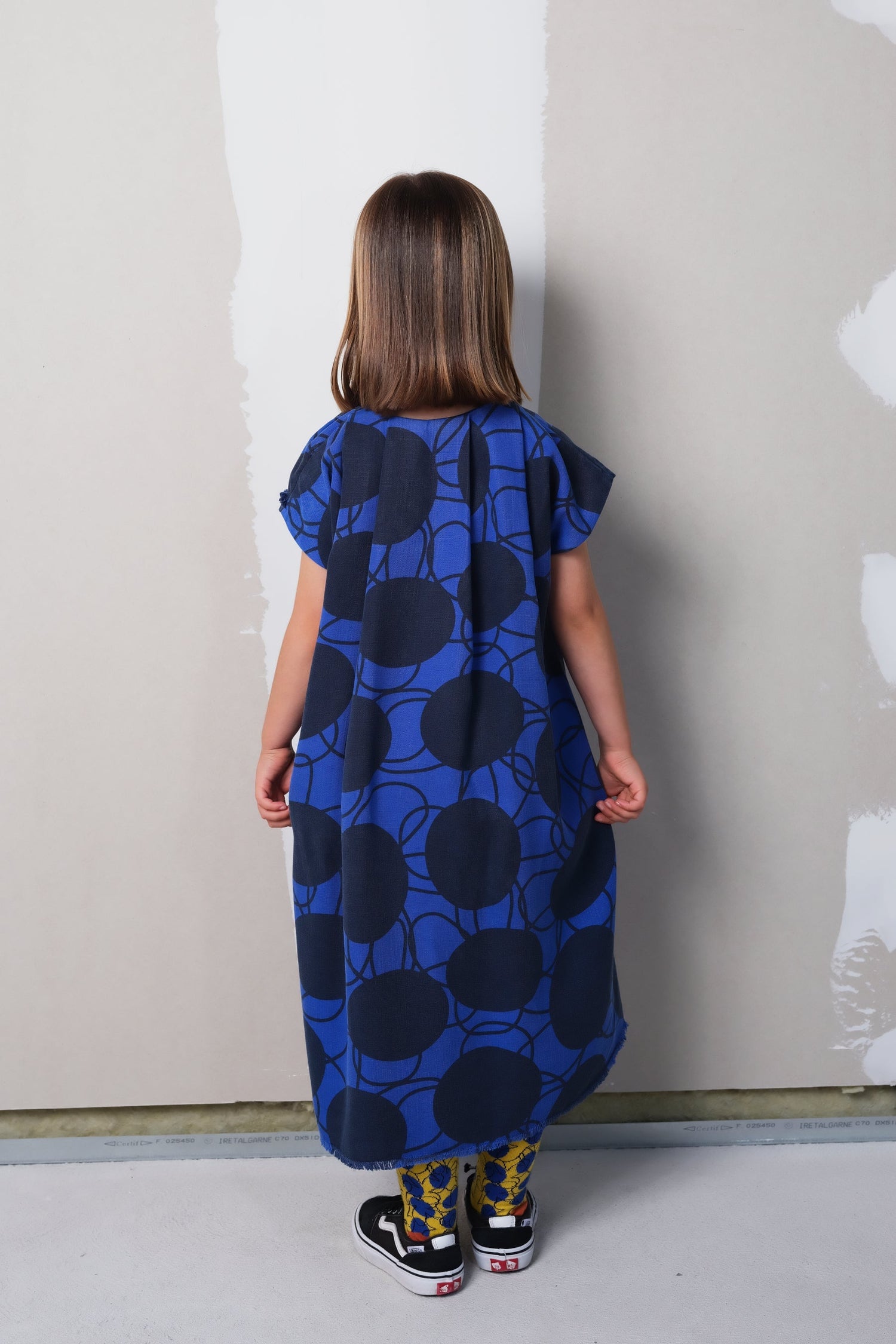 Amália Retro Flowers Blue Dresses Wolf & Rita 