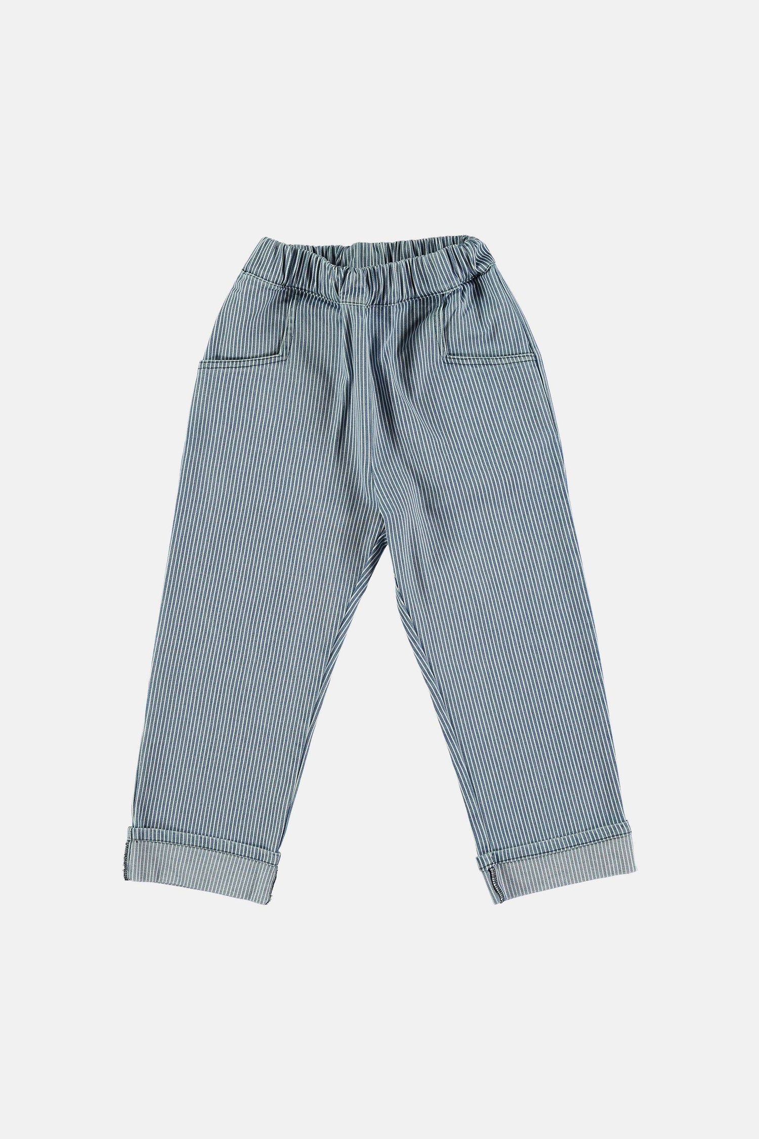 Striped denim trousers Trousers Coco au lait 