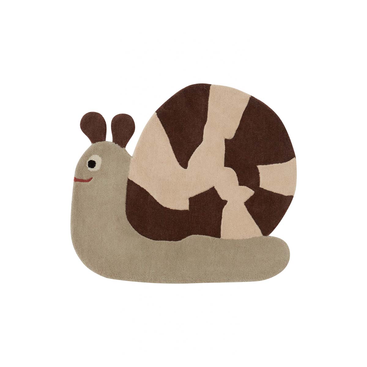 Sally Snail Rug - Brown Rugs OYOY 