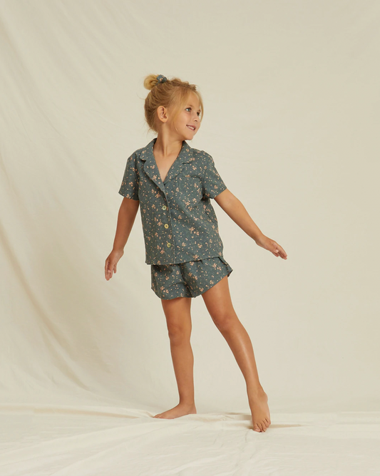Bedtime Pj Set Dark Floral