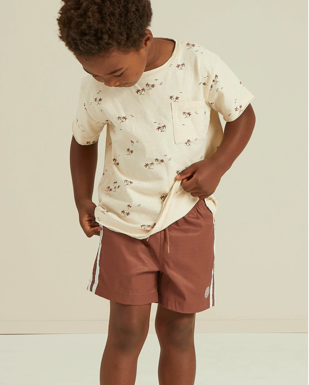 Boardshort Redwood Stripe