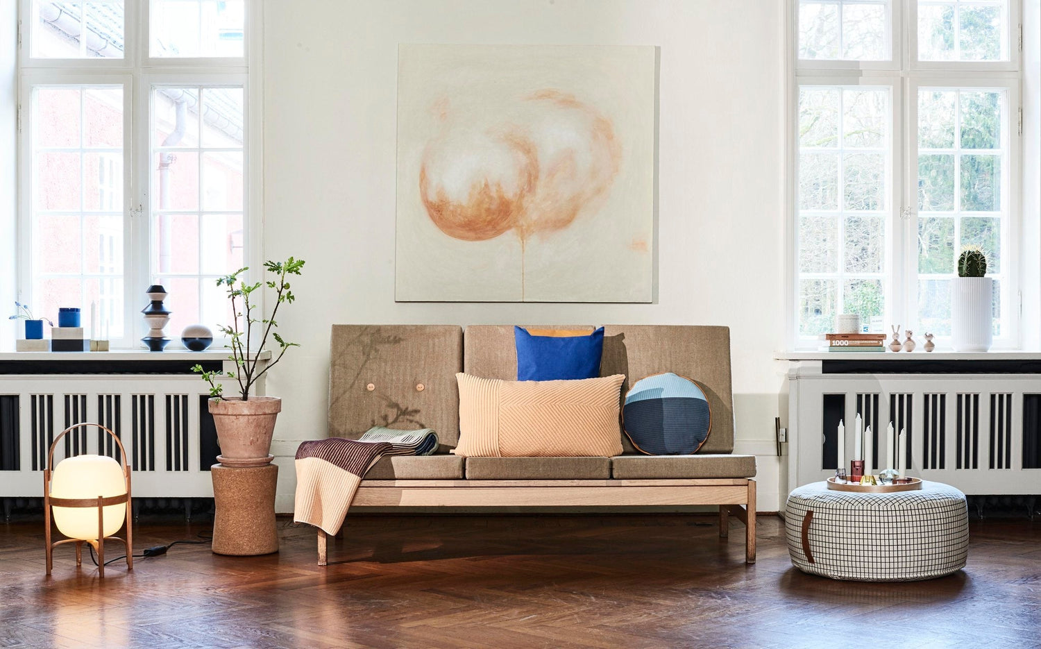 Sit On Me Pouf - Round - Offwhite Pouf OYOY 