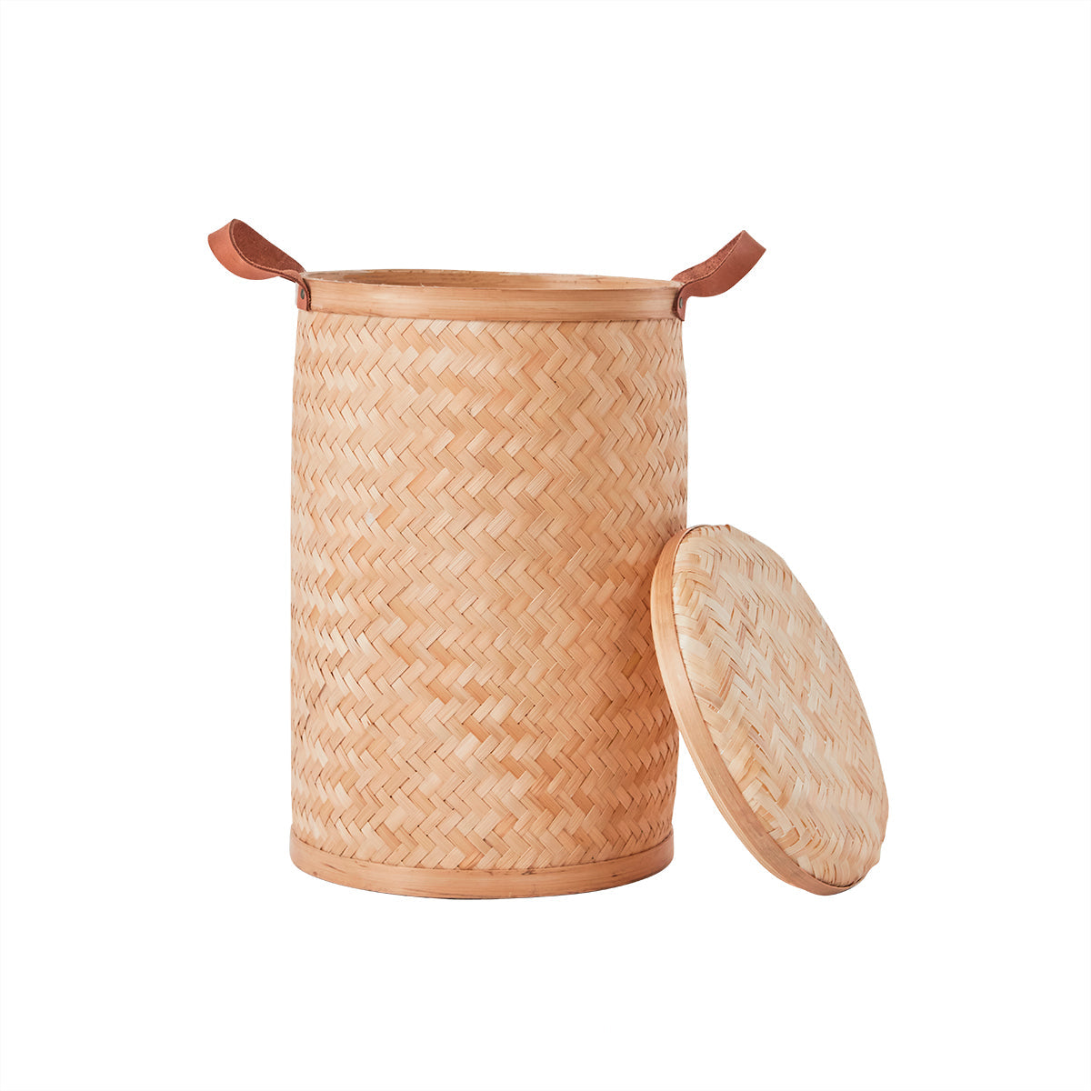 Sporta Laundry Bin - Round - Nature Accessories - LIVING OYOY 