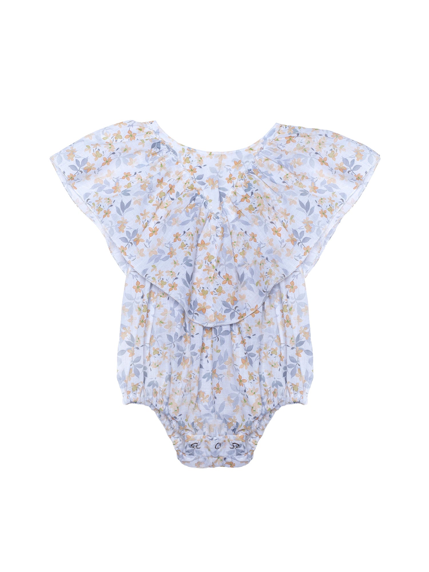 Babies' romper with flower print Baby Grows Tiny Bunny 