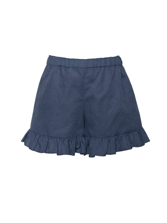 Linen blend shorts with frills Shorts Tiny Bunny 