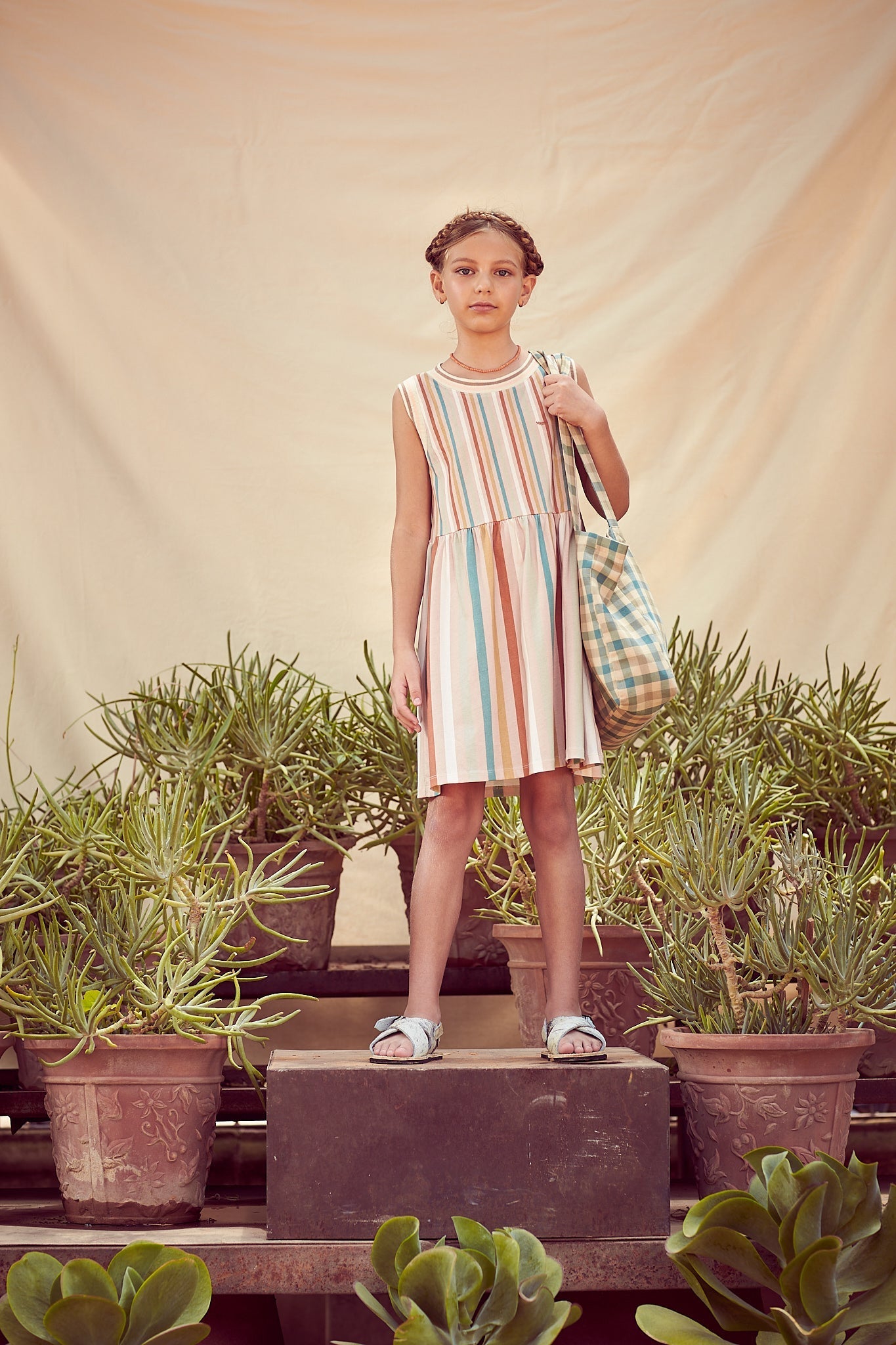 Tiera striped jersey dress Dresses Coco au lait 