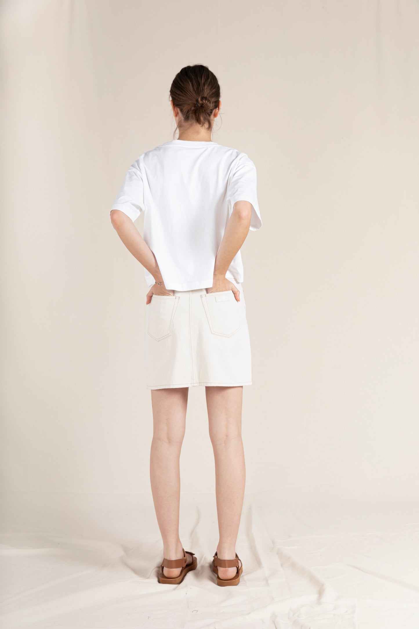 TORY Raw Ecru - Mini Skirt