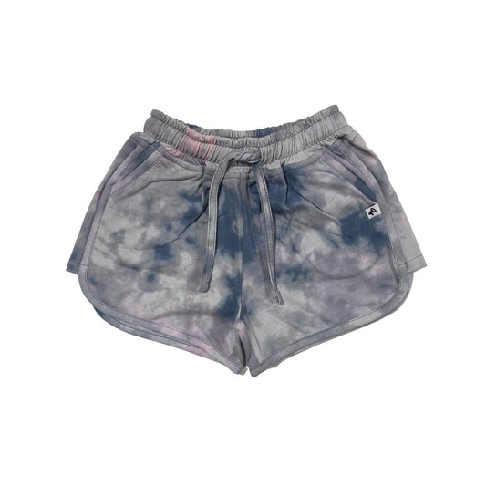 Tie Dye Track Short: Grey