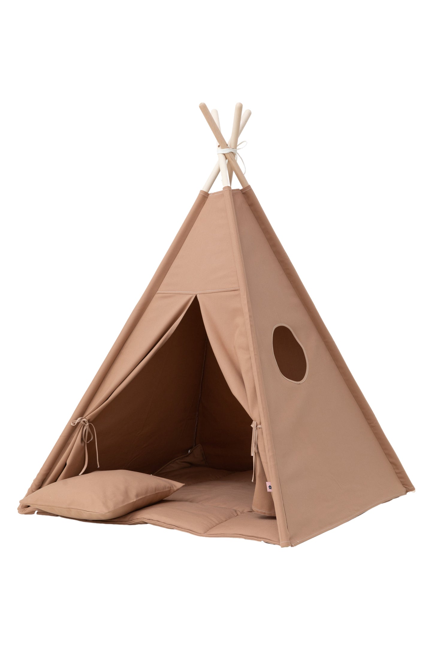 Plain Warm Beige Teepee Set Teepees Wigiwama 