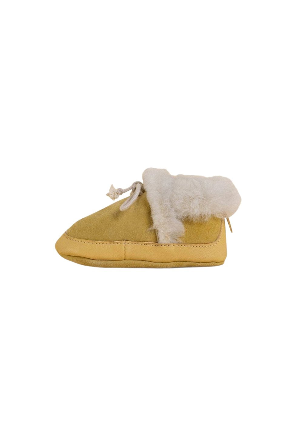 Yellow Fuzzy Booties Shoes & Booties Dulis Shoes 