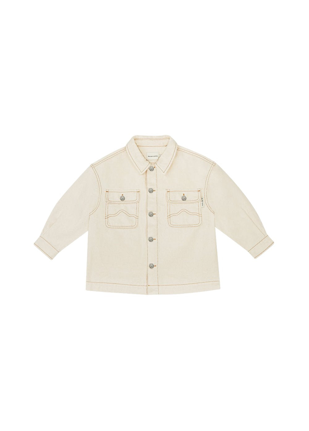 Raw Denim Overshirt Outerwear The New Society 