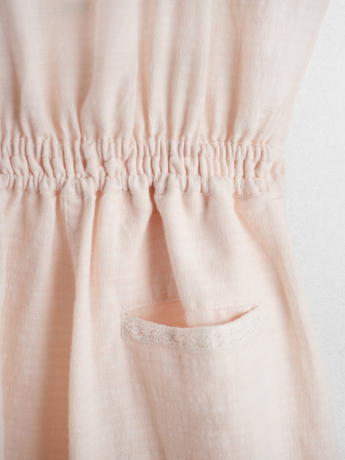 Soft peach textured jacks jumpsuit