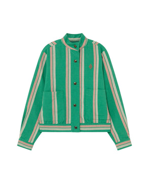Tiger Jacket green Stripes Outerwear The Animals Observatory 