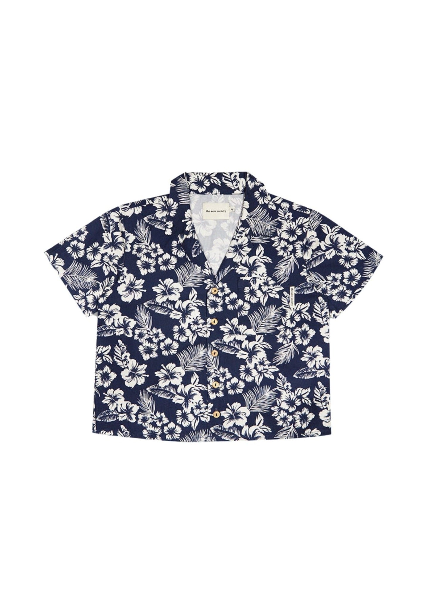 Hibiscus Boy Shirt Print Tops The New Society 