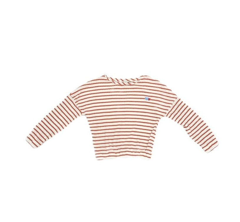 Nina Clay Stripes Sweater Tops Pinata Pum 