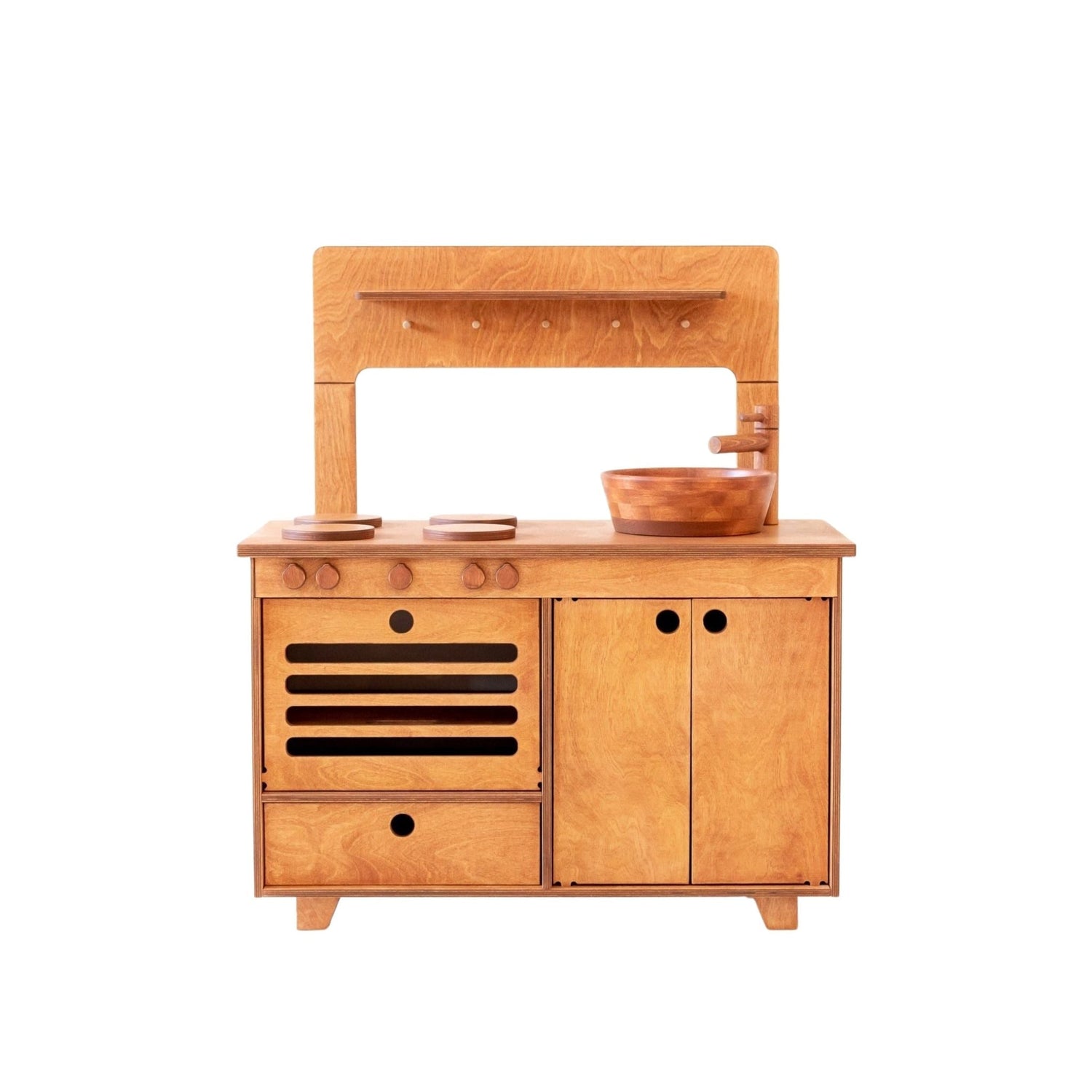Montesori Mahogany Play Kitchen Midmini 