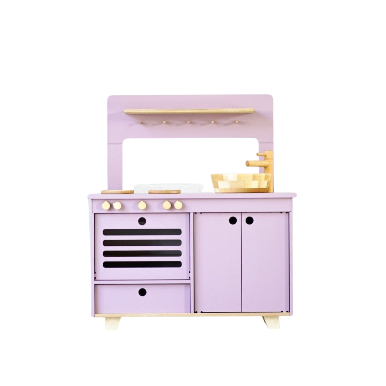 Lilac Wooden Play Kitchen Kids Room Furniture Midmini 