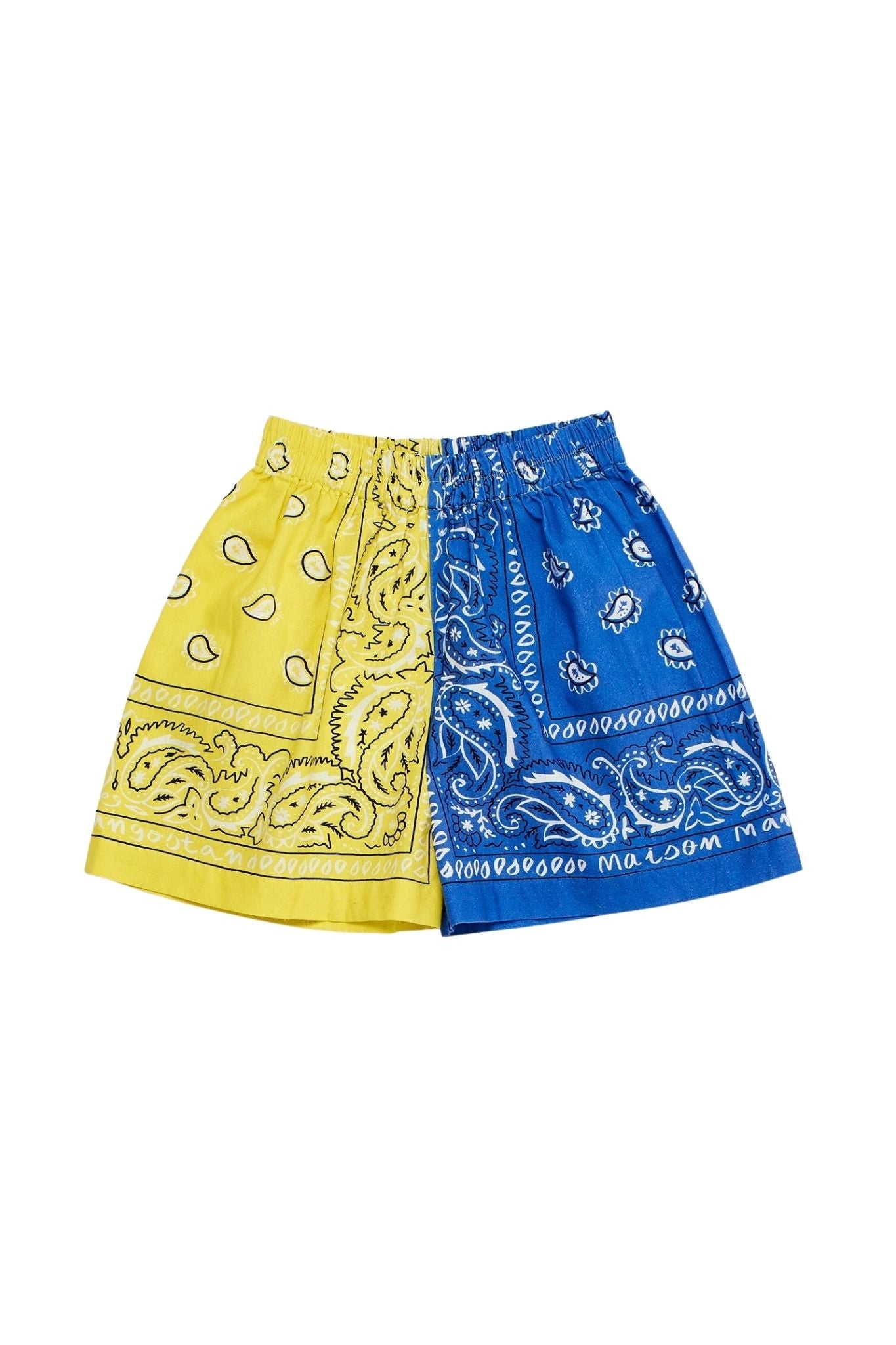 Bandana Shorts Yellow Shorts Maison Mangostan 