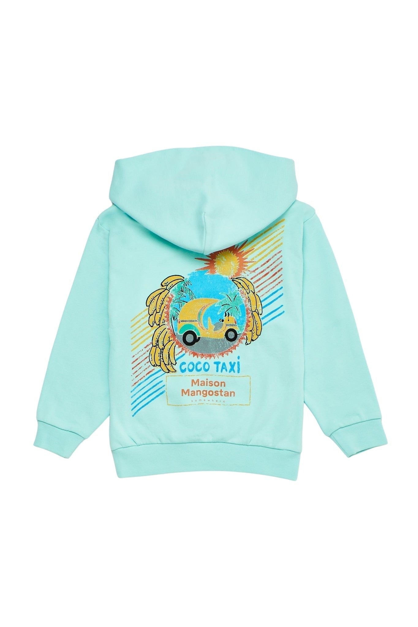 Coco Taxi Hoodie Acquamarine Sweatshirts Maison Mangostan 