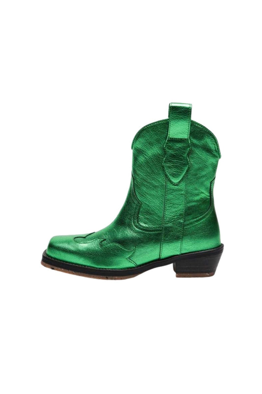 Citron Metallic Green Shoes Maison Mangostan 