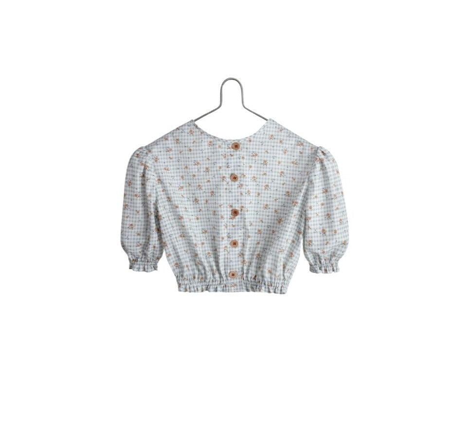 Moss poplin jasmin top
