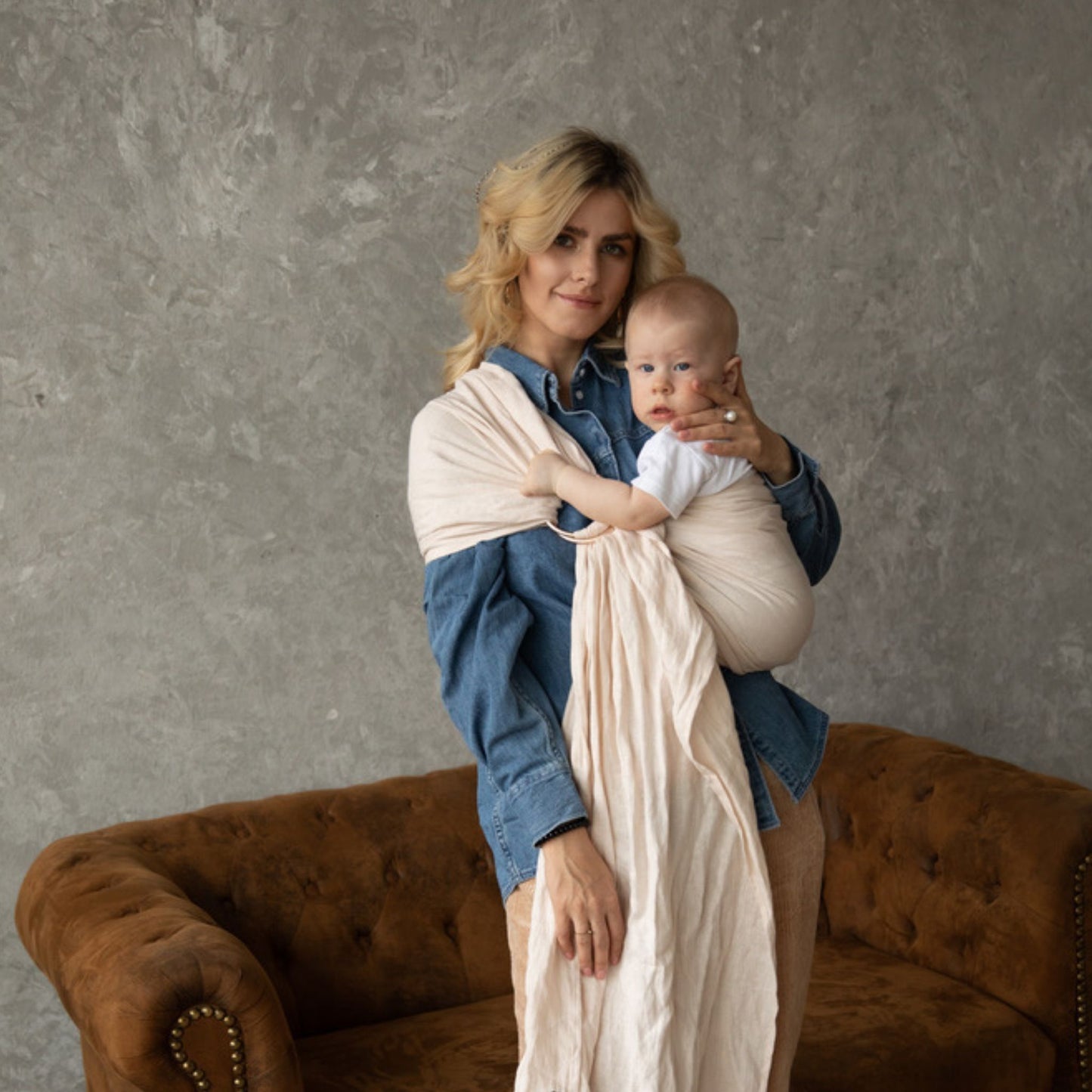 Linen Ring Sling: Vivien