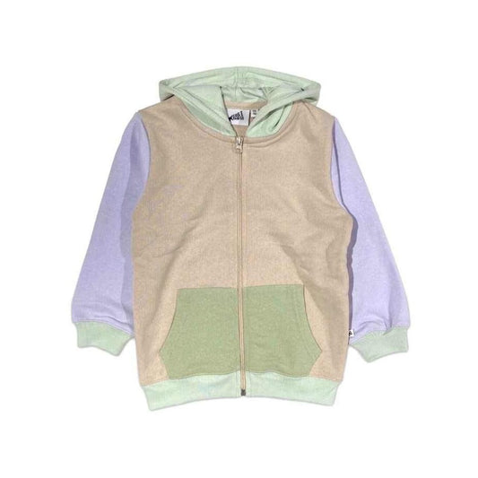 Color Block Zip Hoodie