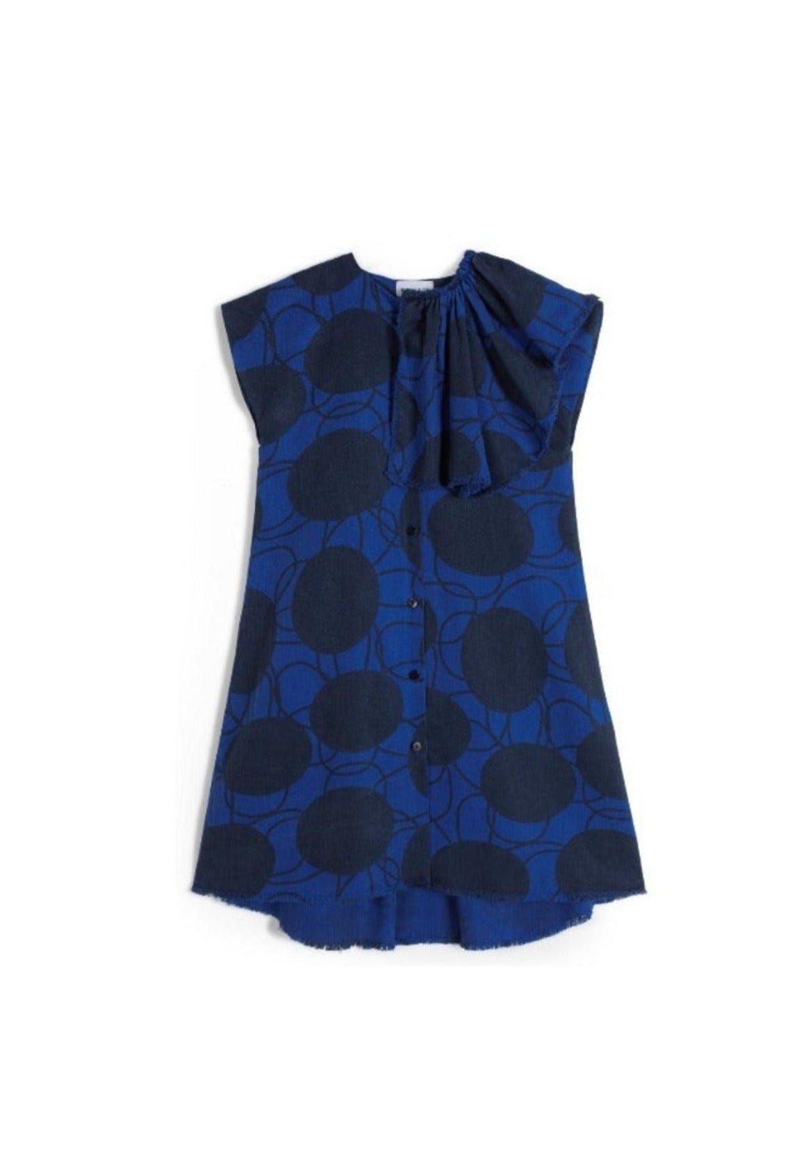 Amália Retro Flowers Blue Dresses Wolf & Rita 