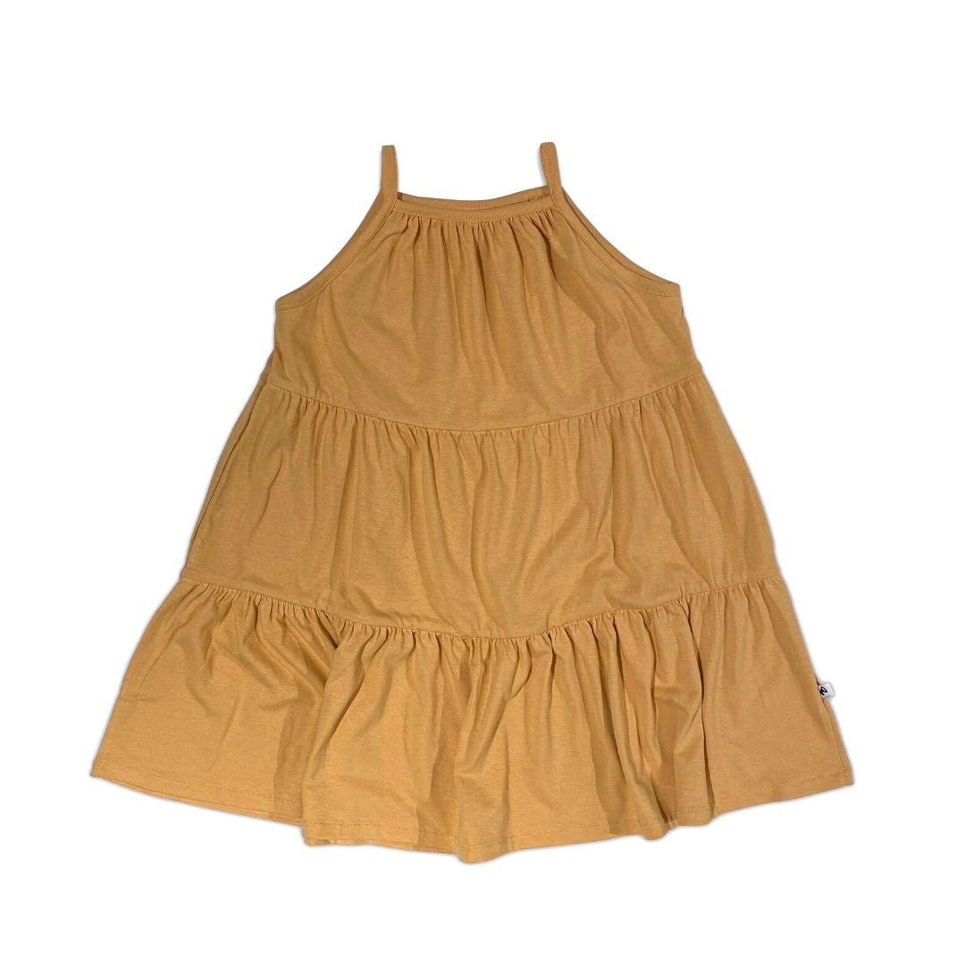 Paneled Dress: Honey