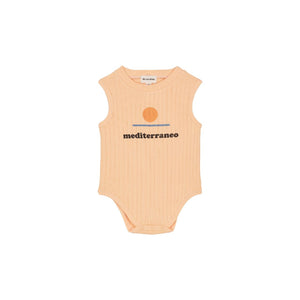 Body Orso Peach / Print Mediterraneo