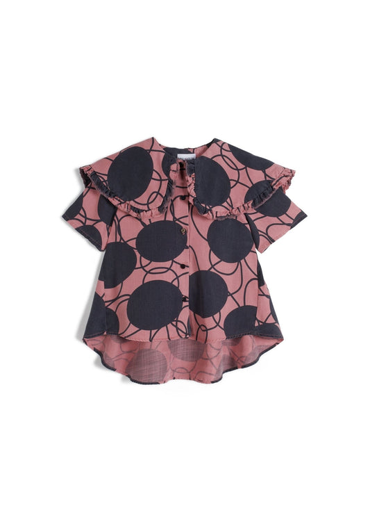 Lua Retro Flowers Pink Tops Wolf & Rita 
