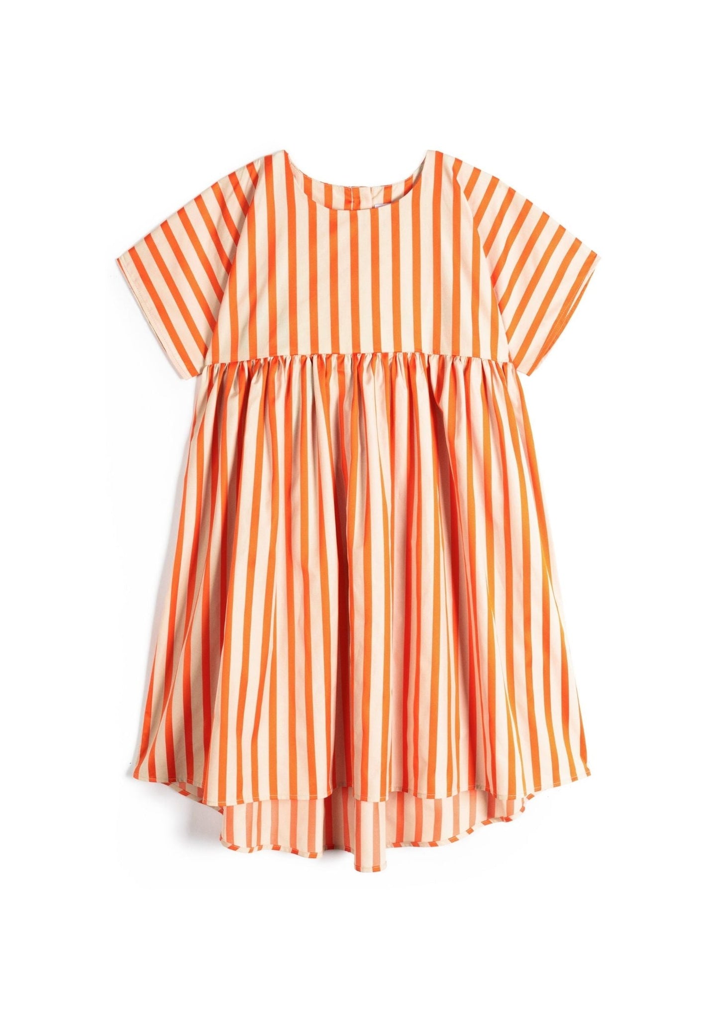 Silvia Orange Stripes Dresses Wolf & Rita 