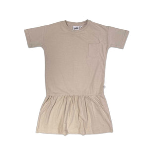 Volant Dress: Cement