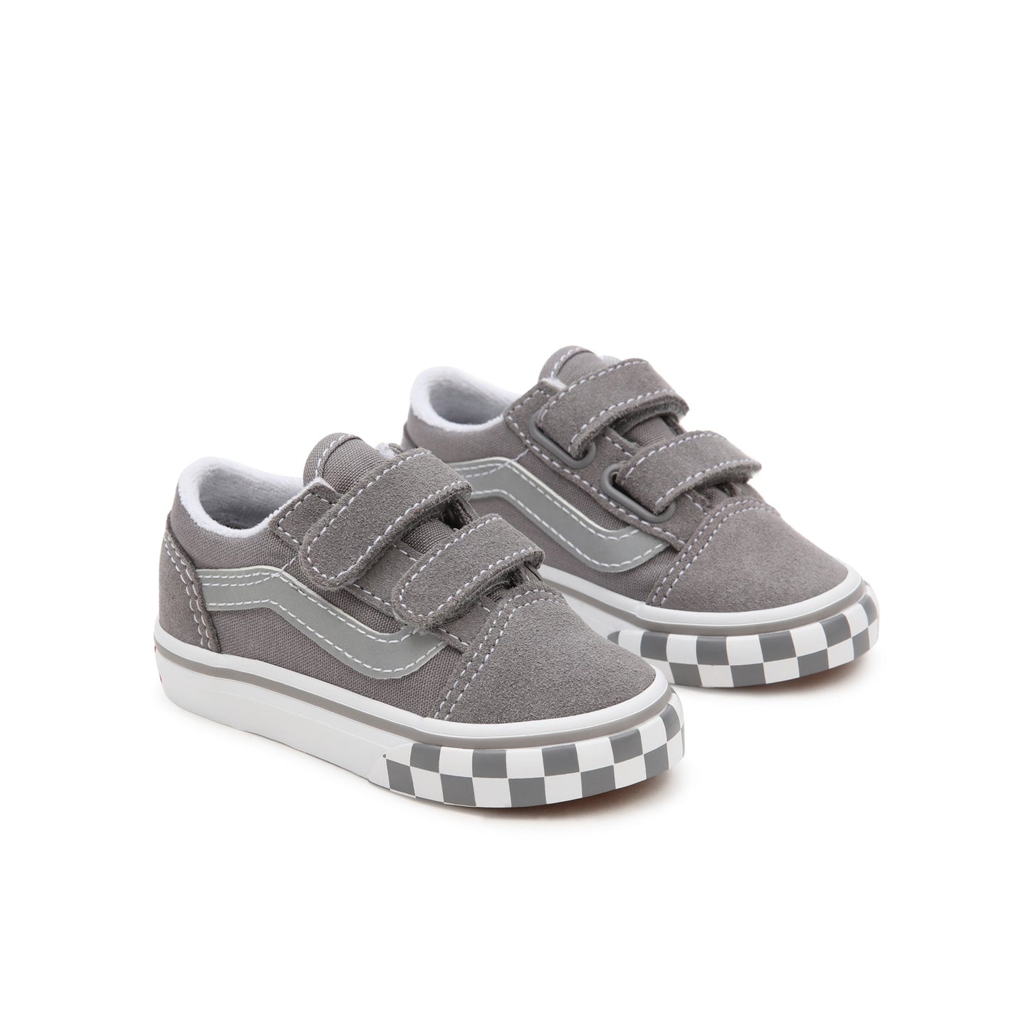 OLD SKOOL V Reflective sidestripe Checkerboard/Frost Grey - by Vans