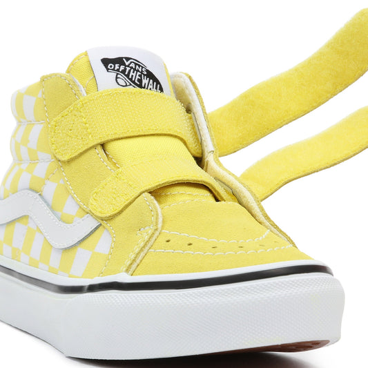 Sk8-Mid Reissue (Checkerboard) Blazing Yellow-True White - by Vans