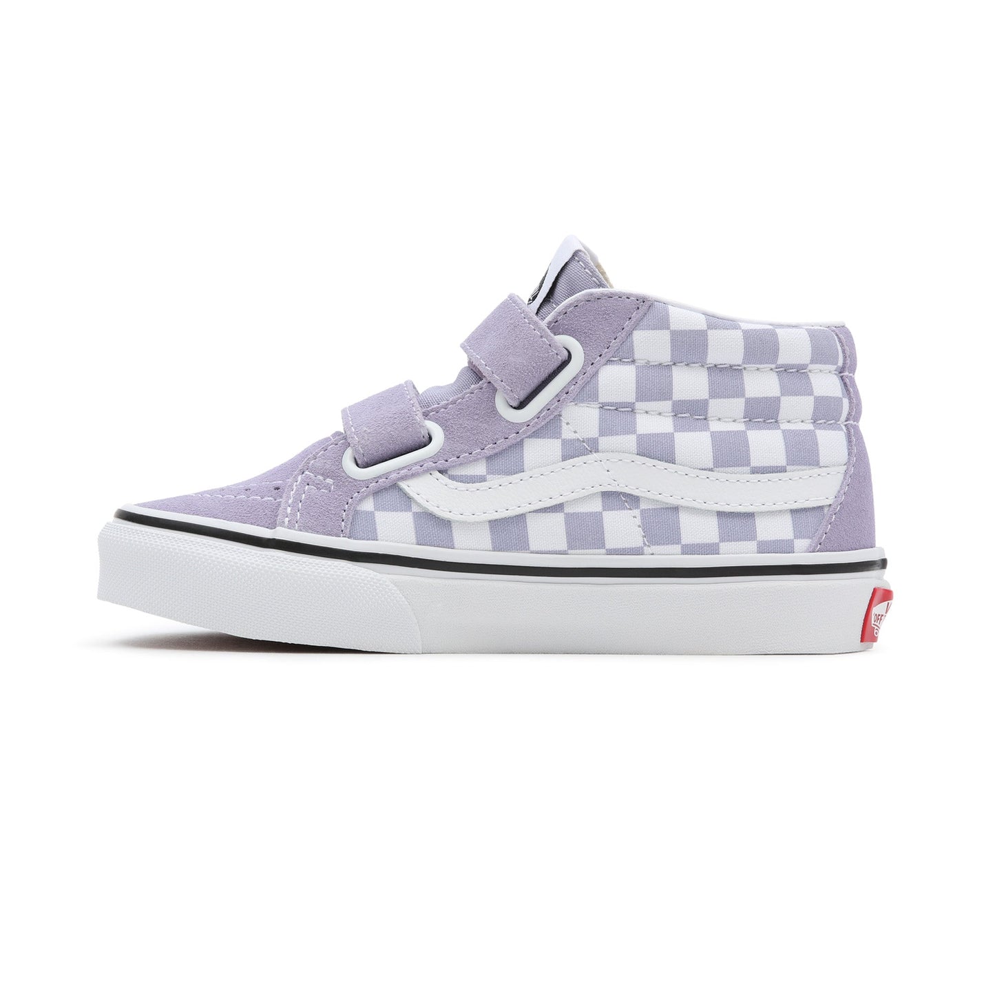 Sk8-Mid Reissue (Checkerboard)  Languid Lavender-True White - by Vans