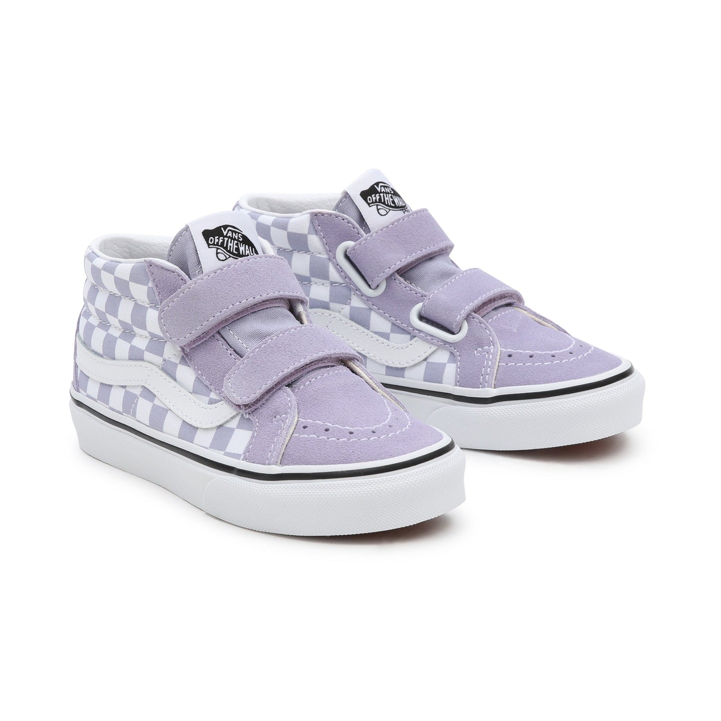 Sk8-Mid Reissue (Checkerboard)  Languid Lavender-True White - by Vans