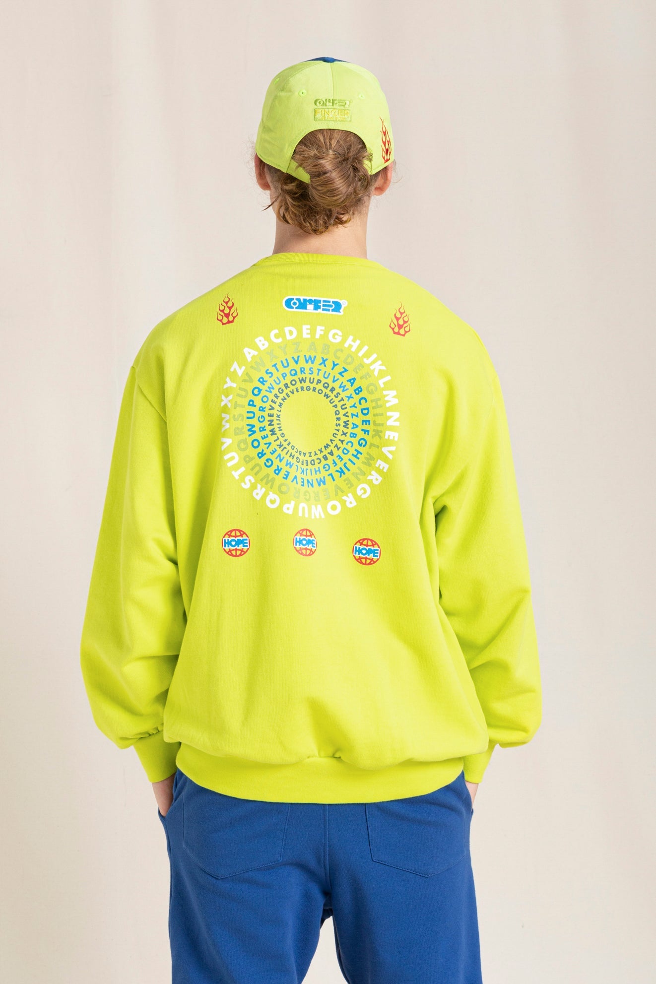 WAVE Fluo Lime Grow Up - Loose Sweater