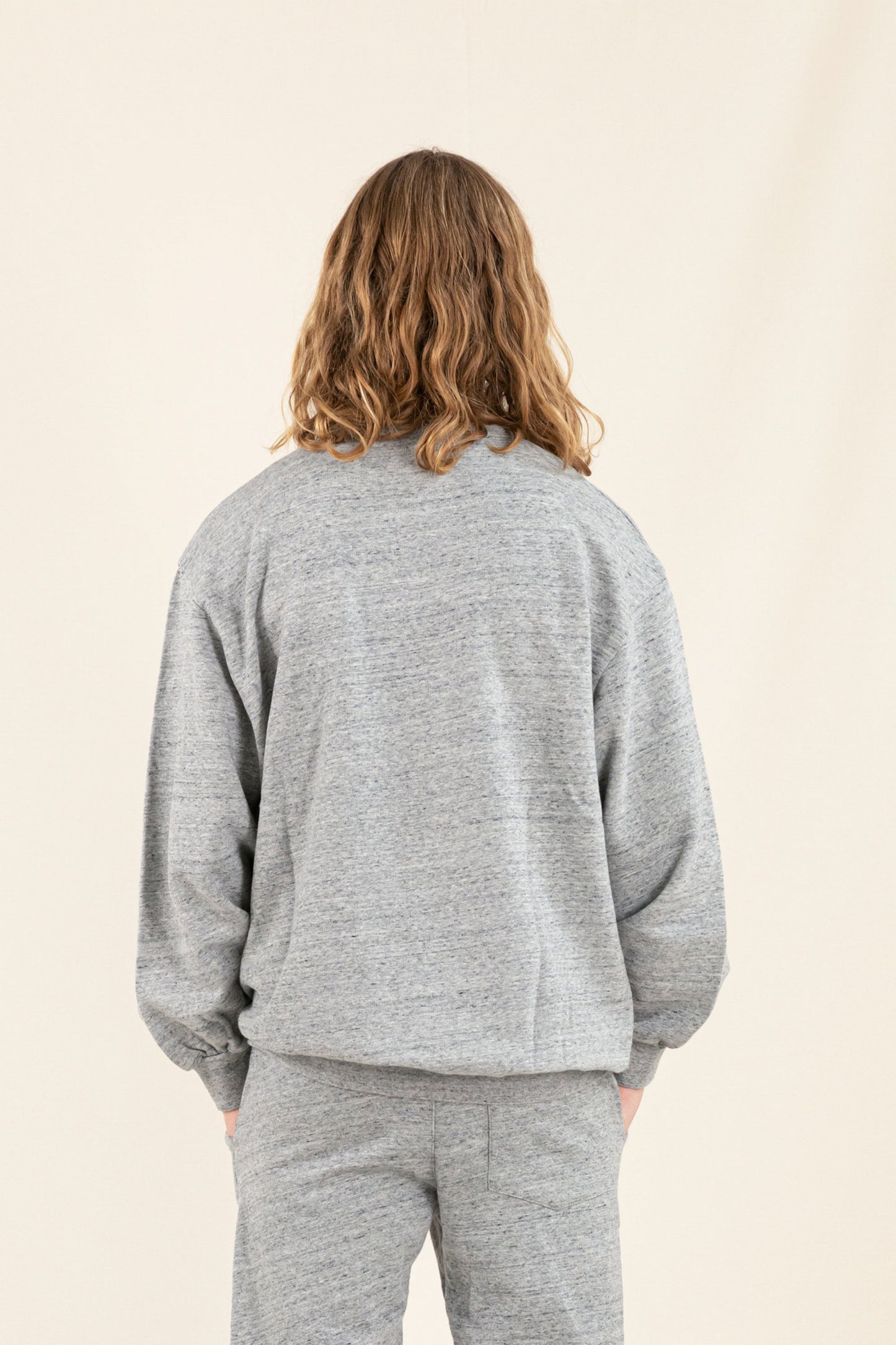 WAVE Heather Grey Macaroni - Loose Sweater | Women
